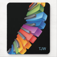 Clavier arc-en-ciel coloré avec Monogramme