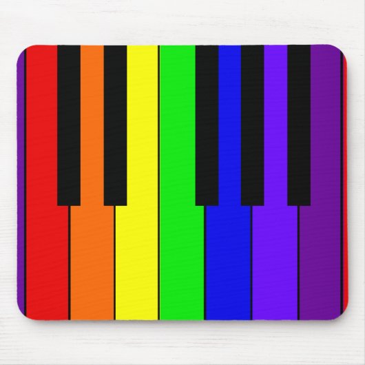 Tapis De Souris Clavier d'arc-en-ciel (Devant)