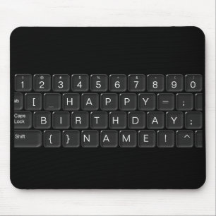 Tapis De Souris Clavier de "joyeux anniversaire"