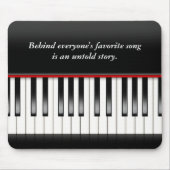 Tapis De Souris Clavier de piano avec devis (Devant)