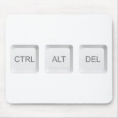 Tapis De Souris Clavier d'ordinateur CTRL ALT DEL de SlipperyJoe (Devant)