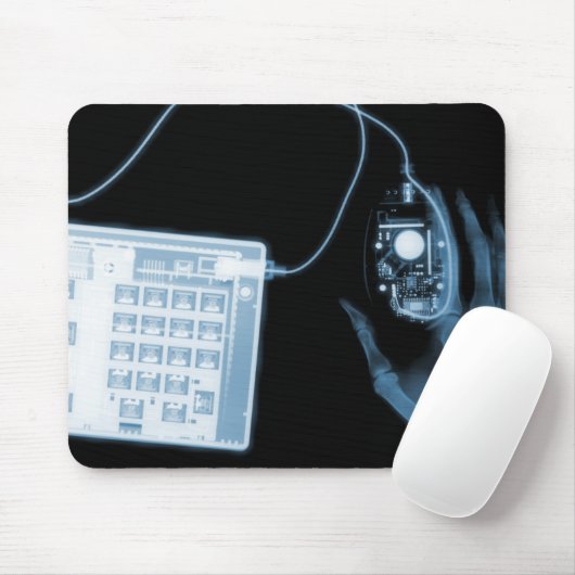 Tapis De Souris Clavier et souris X-Ray Skeleton (Avec souris)