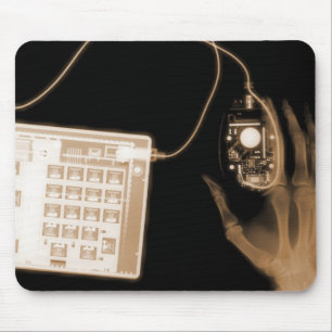 Tapis De Souris Clavier et souris X-Ray Skeleton