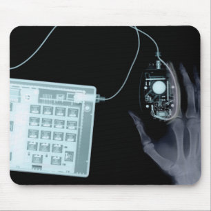 Tapis De Souris Clavier et souris X-Ray Skeleton