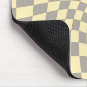 Tapis De Souris Clavier gris-jaune rétro Pastel Warted (Coin)