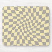 Tapis De Souris Clavier gris-jaune rétro Pastel Warted (Devant)