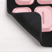 Tapis De Souris Clavier Mousepad de rose de fille de geek (Coin)