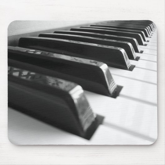 Tapis De Souris Clavier - noir et blanc (Devant)