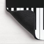 Tapis De Souris Clavier simple pour piano noir et blanc (Coin)