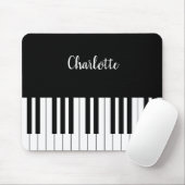 Tapis De Souris Clavier simple pour piano noir et blanc (Avec souris)