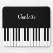 Tapis De Souris Clavier simple pour piano noir et blanc (Devant)