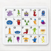 Tapis De Souris Clé de code - monstres (Devant)