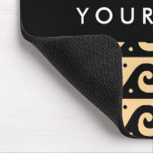 Tapis De Souris Clé de méandre grecque, Clé de vague, Brown, Votre (Coin)