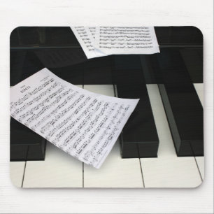 Tapis De Souris Clés de piano avec la musique