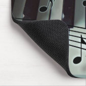 Tapis De Souris Clés de piano et notes de musique (Coin)