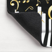 Tapis De Souris Clés piano de note Gold de luxe (Coin)