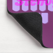 Tapis De Souris Clés pourpres de machine de Steno de sténographe (Coin)