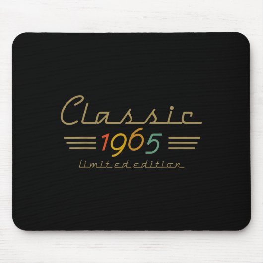 Tapis De Souris Clic 1965 Limited Edition 60 Year Old 60th Birthda (Devant)