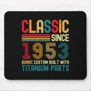 Tapis De Souris Clic depuis 1953 Vintage 71ème anniversaire Hommes