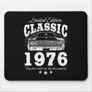 Tapis De Souris Clic drôle 50e anniversaire voiture vintage hommes