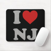 Tapis De Souris Clic I Love Nj Y2k Souvenir I Heart New Jersey (Avec souris)