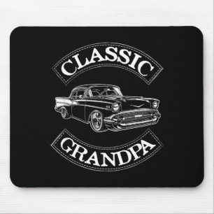 Tapis De Souris Clic Vintage Voiture Drôle Papy