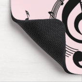 Tapis De Souris Climacic G Clef Music Rose (Coin)