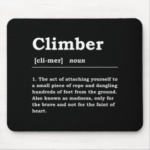 Tapis De Souris Climat Définition Noun Boulderin Rock Climber Mou