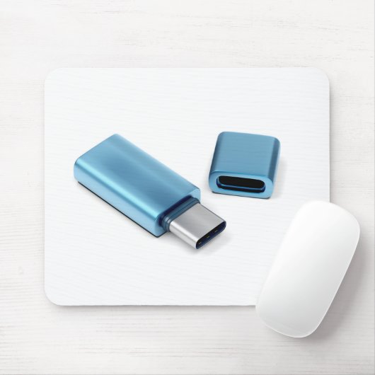Tapis De Souris Clin flash USB bleu-c (Avec souris)