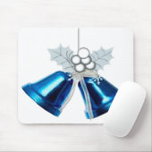 Tapis De Souris Cloches Bleues Et Mousepad Blanc (Avec souris)