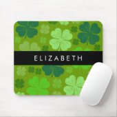 Tapis De Souris Cloches Vertes, Cloches Lucky, Votre Nom (Avec souris)