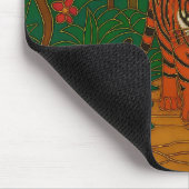 Tapis De Souris Cloisonne Art Tiger on the Jungle Path (Coin)