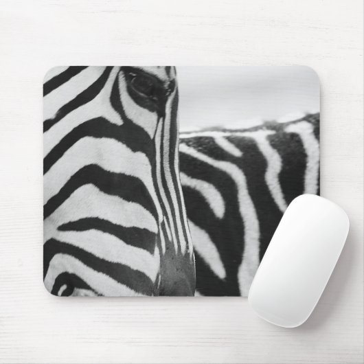 Tapis De Souris Close-up of zebra face and shoulder (Avec souris)