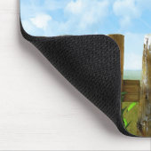 Tapis De Souris clôture de tournesol Mousepad (Coin)