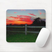 Tapis De Souris Clôturé le coucher du soleil Mousepad (Avec souris)