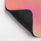 Tapis De Souris Cloud à marbre rose et orange abstrait (Coin)