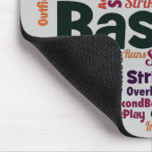 Tapis De Souris Cloud de baseball Word (Coin)