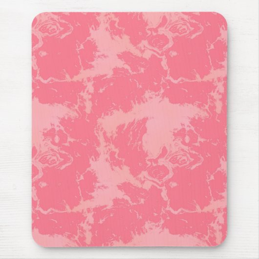 Tapis De Souris Cloud marbré rose abstrait (Devant)