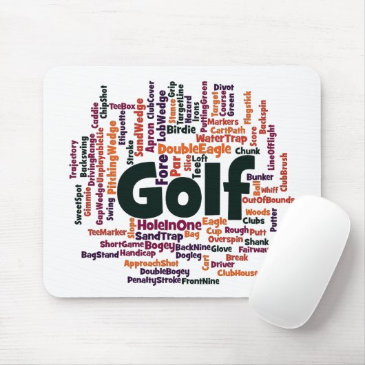 Tapis De Souris Cloud Word de golf (Avec souris)