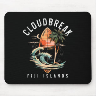 Tapis De Souris Cloudbreak Îles Fidji Surf Vintage Surfing Surfe