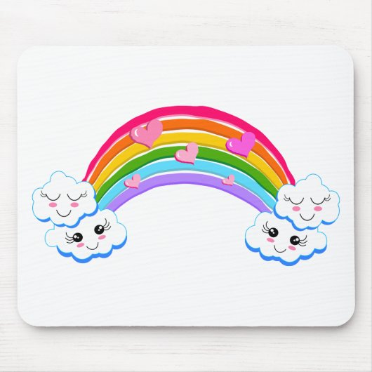 Tapis De Souris Clouds arc-en-ciel - Souris (Devant)