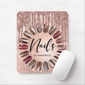 Tapis De Souris Clous Rose moderne Parties scintillant or  Drives (Avec souris)