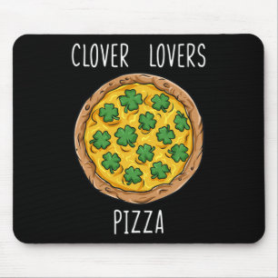 Tapis De Souris Clover Lovers Pizza St Patrick's Day Fun Boys Girl