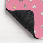 Tapis De Souris clowder de chats en tasse rose set de table de ser (Coin)