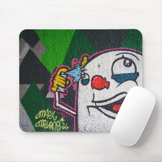 Tapis De Souris Clown blanc (Avec souris)