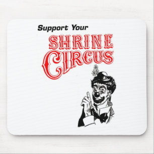 Tapis De Souris Clown de cirque de tombeau