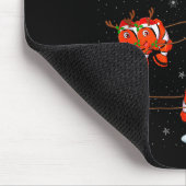 Tapis De Souris Clown Fish Santa Sleigh Flying Funny Magical Chris (Coin)