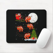 Tapis De Souris Clown Fish Santa Sleigh Flying Funny Magical Chris (Avec souris)