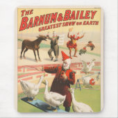 Tapis De Souris Clowns Avec Oies, Coqs Et Âne. (Devant)