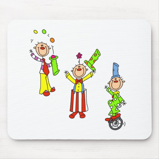 Tapis De Souris Clowns de Cirque (Devant)